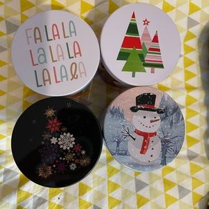 Set of 4 Scented Christmas Candles